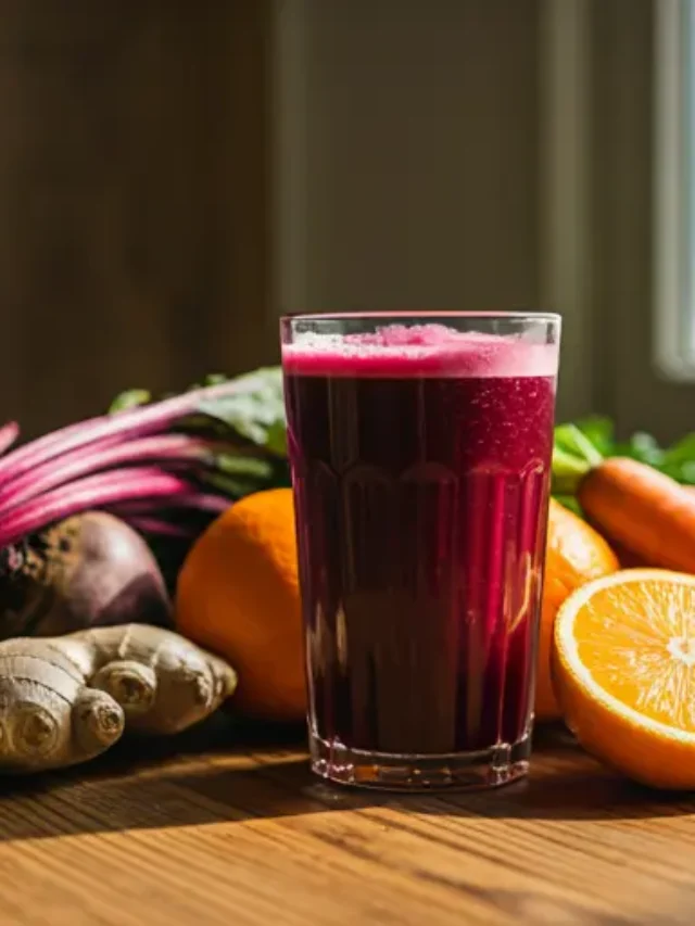 Eternal Vitality Elixir : A luminous green juice in a glass, garnished with a cucumber ribbon and a sprig of mint, exuding freshness and vitality.